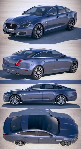 2019捷豹Jaguar XJ50汽车3D模型（OBJ,FBX,MAX）