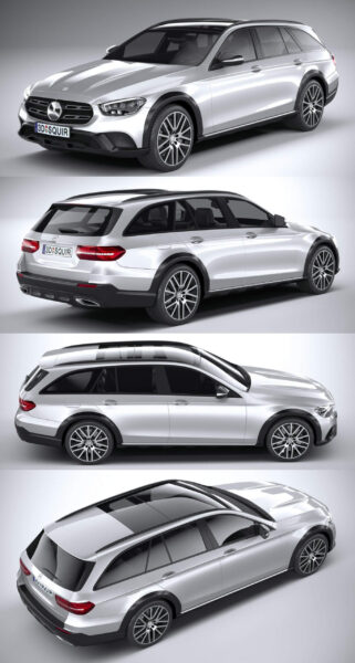2021奔驰Mercedes E Class Allterrain汽车3D模型（OBJ,FBX,MAX,C4D,LWO）