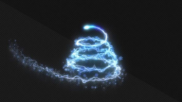 圣诞魔法灯光粒子元素视频模板 (aep)