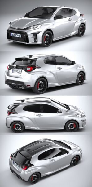 2020丰田Toyota GR Yaris汽车3D模型（OBJ,FBX,MAX,C4D,LWO）