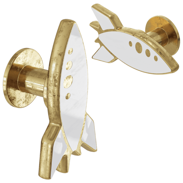 PullCast Rocket火箭形金属抽屉把手3D模型（OBJ,FBX,MAX）