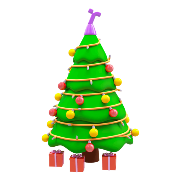 装饰圣诞树3D模型（OBJ,FBX,MAX）