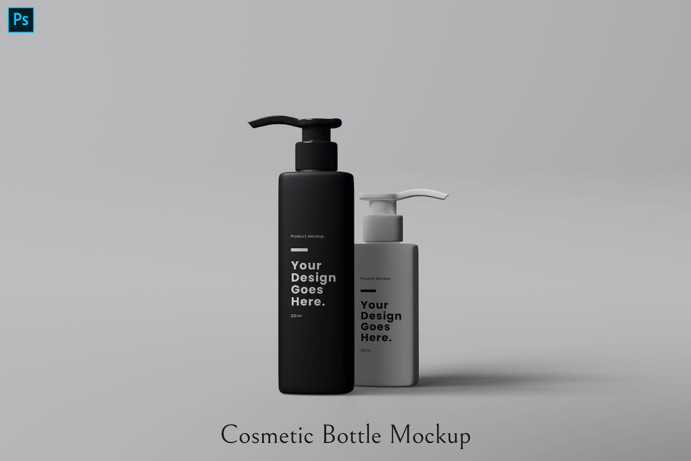 化妆品瓶样机  (PSD,PDF)