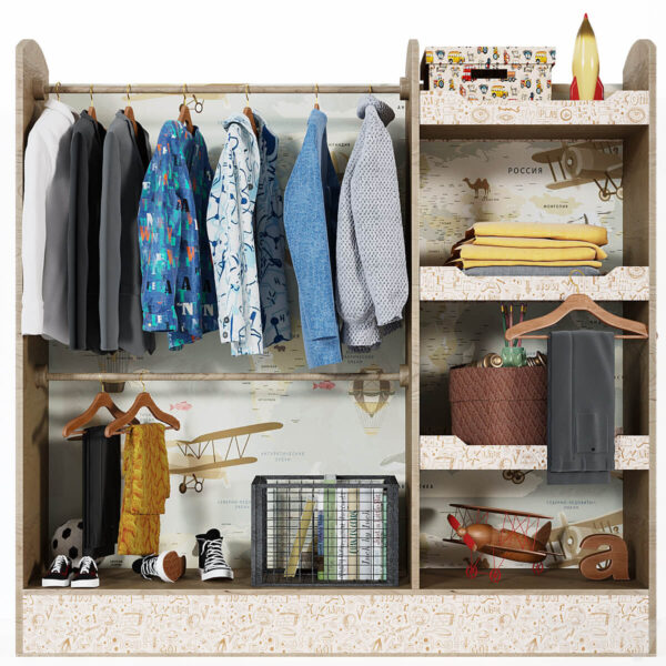 摆满衣物的女童衣柜3D模型（FBX,MAX）