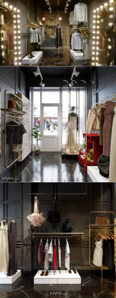 时装店 女士服装店内部场景3D模型（MAX）