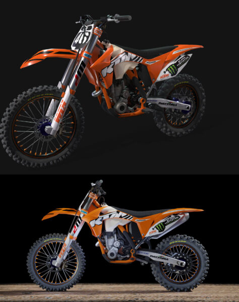 KTM 250 SX-F摩托车3D模型（OBJ,FBX,MAX）