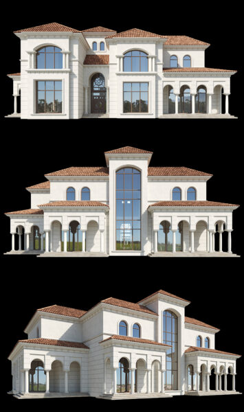 地中海别墅3D模型（FBX,MAX）