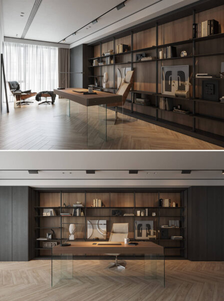 经理办公室内部场景3D模型（MAX）