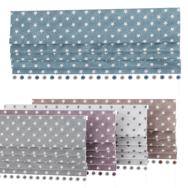 五角星图案布艺罗马帘3D模型（FBX,MAX）