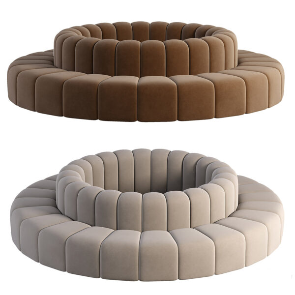 Bla Station环形布艺沙发3D模型（OBJ,FBX,MAX）