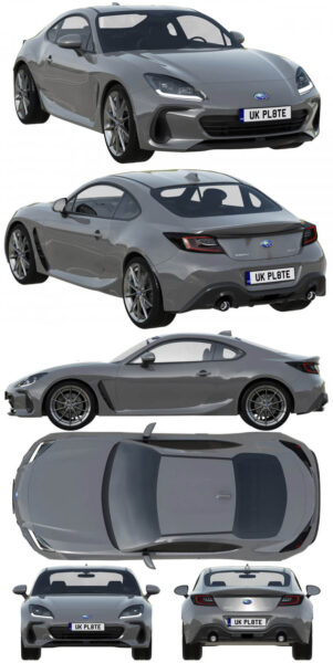 2022斯巴鲁Subaru BRZ汽车3D模型（OBJ,FBX,MAX）