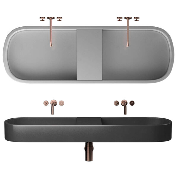 Kast Aura双盆洗脸盆3D模型（OBJ,MAX）