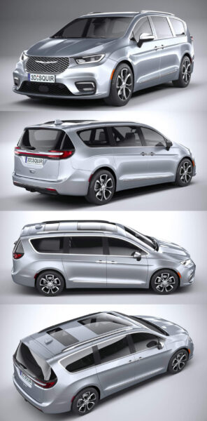 2021克莱斯勒Chrysler Pacifica SUV汽车3D模型（OBJ,FBX,MAX）