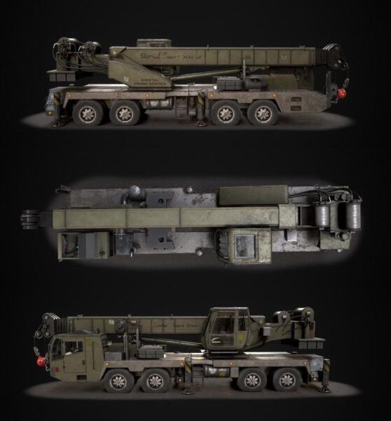 起重机3D模型（OBJ,FBX,MAX）