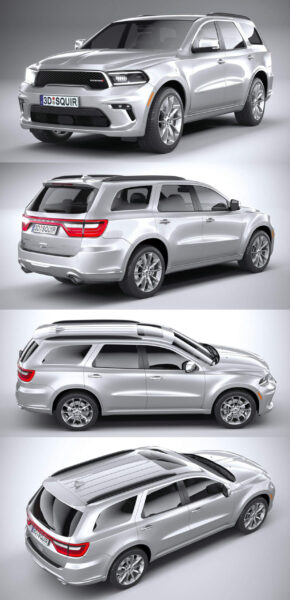 2021道奇Dodge Durango SUV汽车3D模型（OBJ,FBX,MAX）