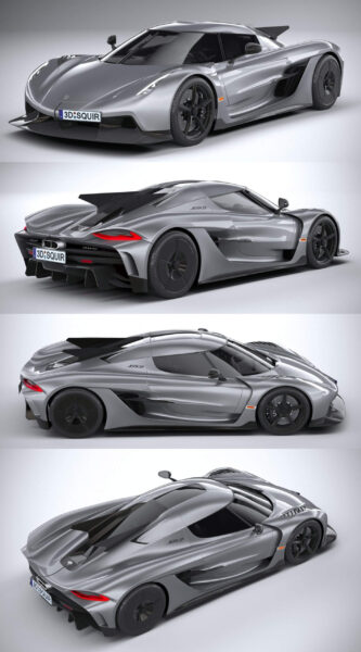 2020科尼赛克Koenigsegg Jesko Absolut超级跑车3D模型（OBJ,FBX,MAX）