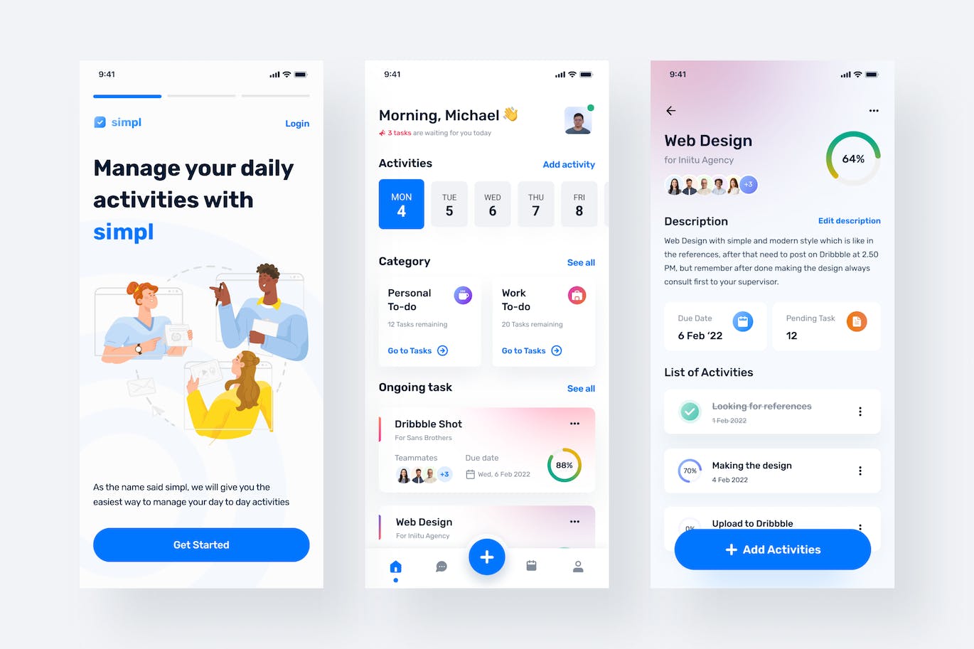 任务管理应用APP UI KIT (FIG)