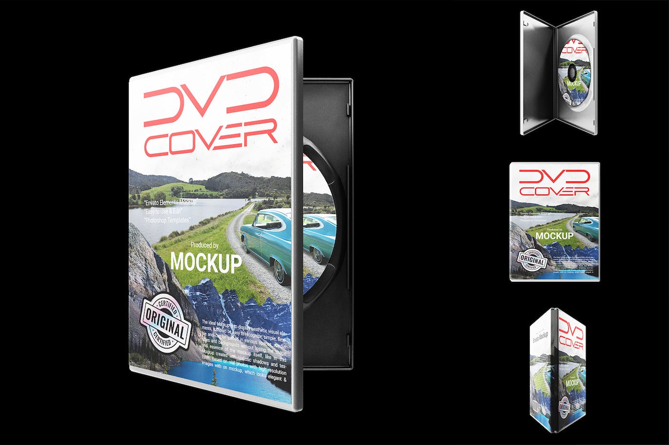 DVD封面包样机 (PSD)