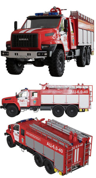 URAL Next罐车 卡车3D模型（OBJ,FBX,MAX,C4D,LWO）