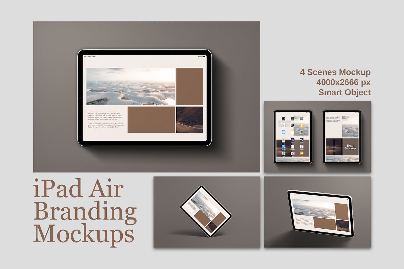 iPad Air 实体样机 (PSD)