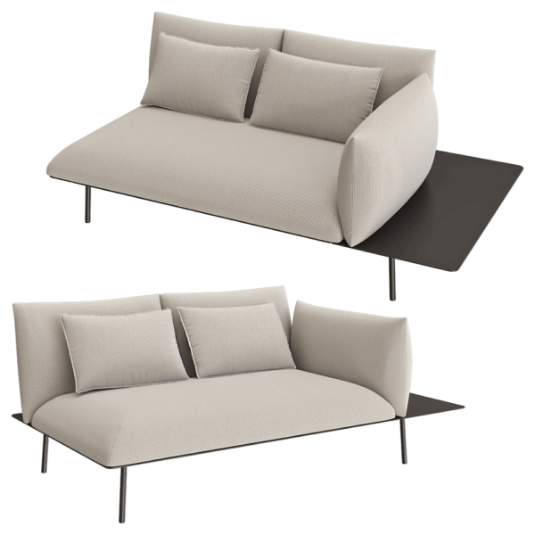 IVINI Kona 91290L-L一体式双人沙发3D模型（OBJ,FBX,MAX）