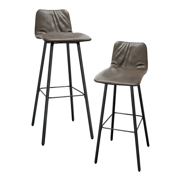 KFF Maverick Casual金属结构皮革软垫高脚吧椅3D模型（OBJ,FBX,MAX）