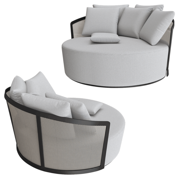 IVINI Bolero 91258S圆形花园户外沙发床3D模型（OBJ,FBX,MAX）