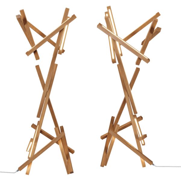 Groot木质艺术落地灯3D模型（OBJ,FBX,MAX）