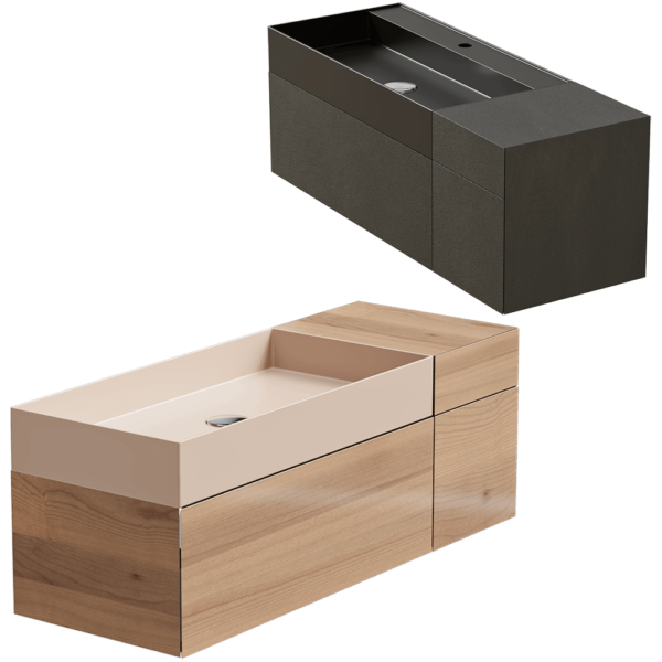 Moab80长方形带柜子的洗脸盆3D模型（OBJ,FBX,MAX）