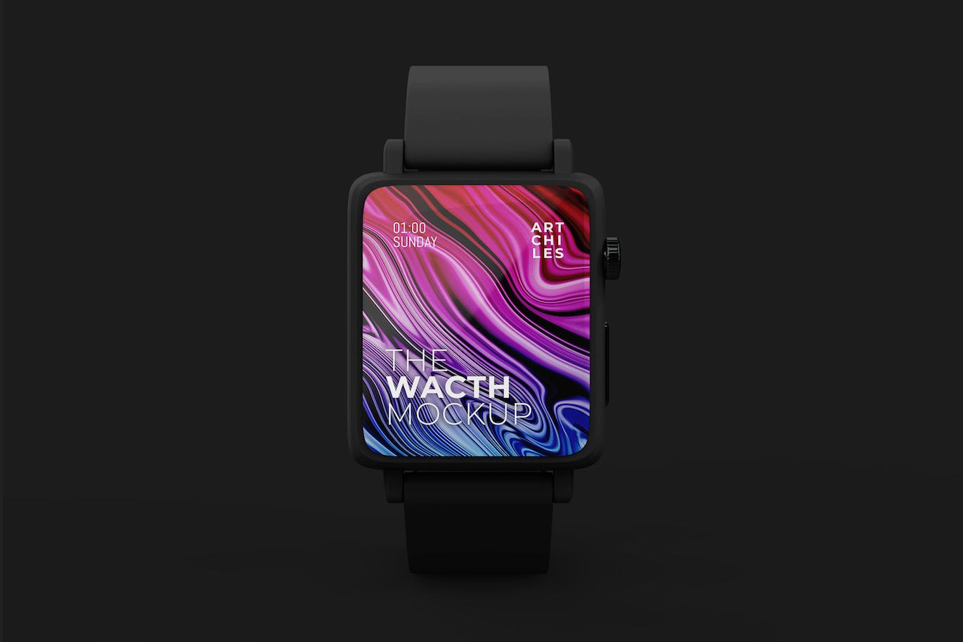 苹果手表Watch应用UI展示样机 (PSD,PNG,PDF)