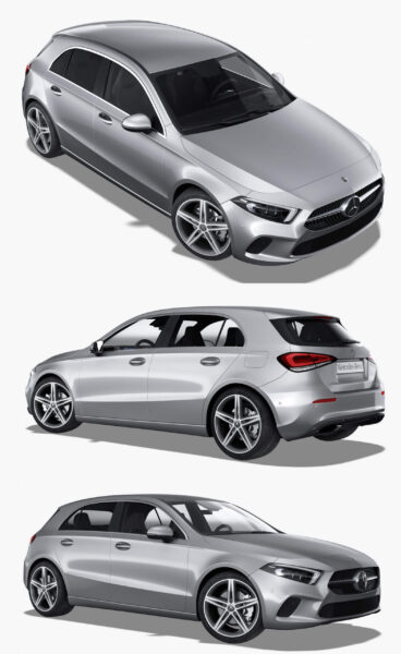 奔驰Mercedes-Benz A-Class W177汽车3D模型（OBJ,FBX,MAX）
