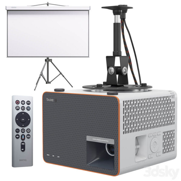 BenQ X1300i 4LED游戏投影仪3D模型（FBX,MAX）