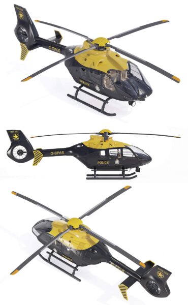 Airbus H135警用直升机3D模型（OBJ,FBX,MAX,C4D,LWO）
