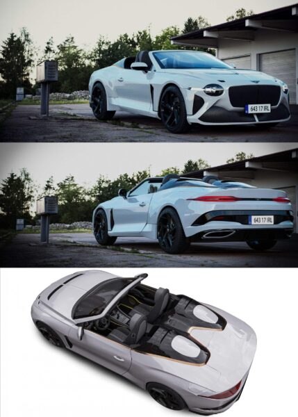 宾利Bentley Bacalar Mulliner双座敞篷跑车3D模型（OBJ,FBX,MAX,C4D,LWO）