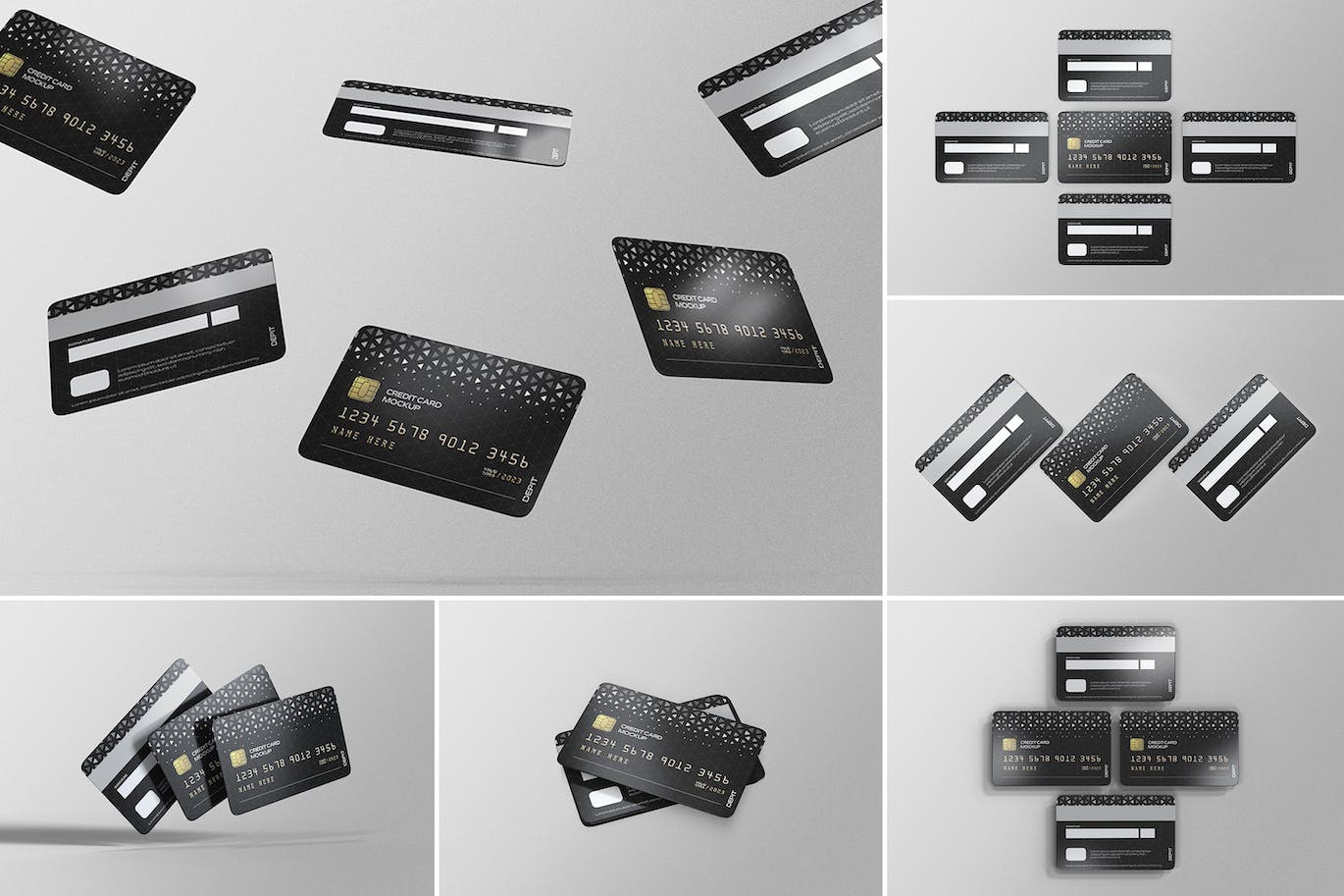 银行信用卡设计样机 (PSD)