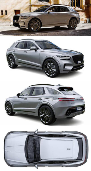 捷尼赛思Genesis GV70汽车3D模型（OBJ,FBX,MAX,C4D,LWO）