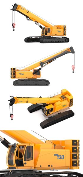 Grove GHC130起重机3D模型（OBJ）