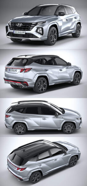 2021现代途胜Hyundai Tucson N-Line汽车3D模型（OBJ,FBX）