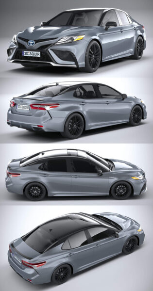2021丰田凯美瑞Toyota Camry XSE汽车3D模型（OBJ,FBX,MAX）