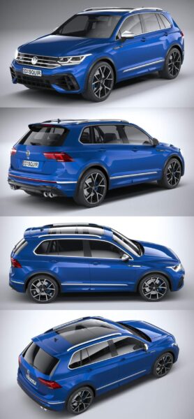 2021大众途观Volkswagen Tiguan R汽车3D模型（OBJ,FBX,MAX）