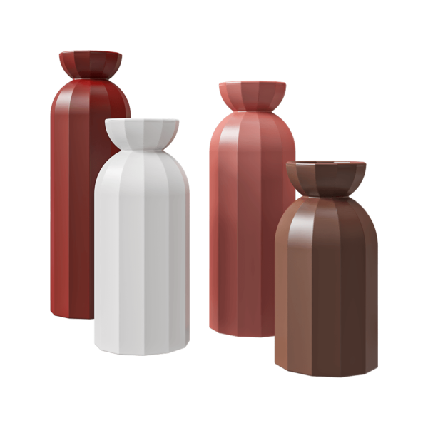 Lily陶瓷装饰花瓶3D模型（OBJ,FBX,MAX）