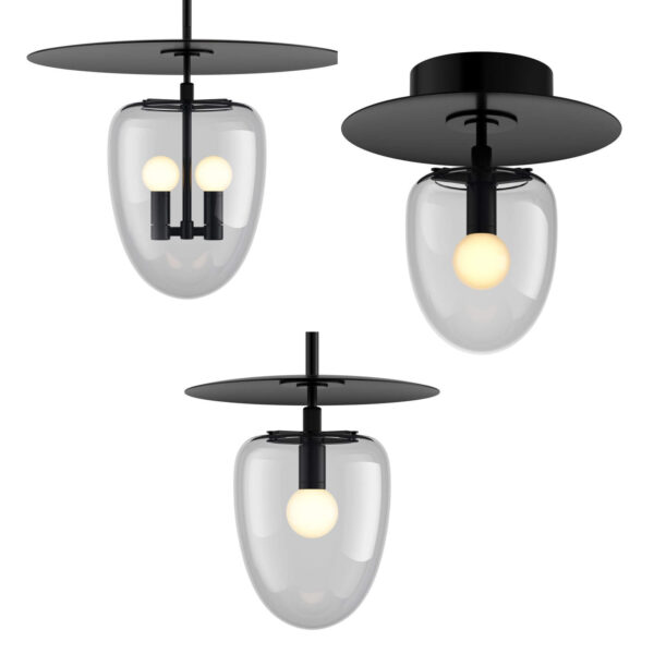 Roll & Hill Bell系列钟形玻璃吊灯3D模型（OBJ,FBX,MAX）