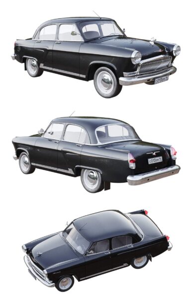 苏联GAZ 21 Volga汽车3D模型（OBJ,FBX,MAX,C4D,LWO）