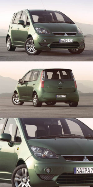 三菱Mitsubishi Colt汽车3D模型（OBJ,FBX,MAX,C4D,LWO）