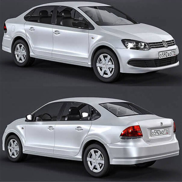大众Volkswagen Polo汽车3D模型（OBJ,FBX,MAX,C4D,LWO）