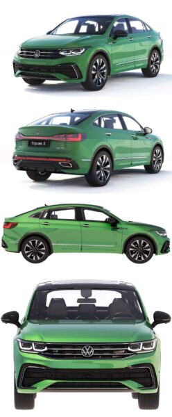 2021大众途观Volkswagen Tiguan X CN-spec SUV汽车3D模型（OBJ,FBX,MAX,C4D,LWO）