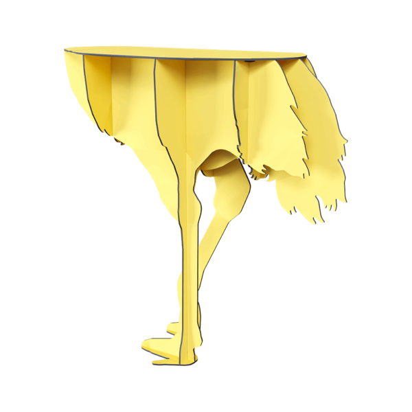 ibride Diva鸵鸟造型木质边桌 边几3D模型（OBJ,FBX,MAX）