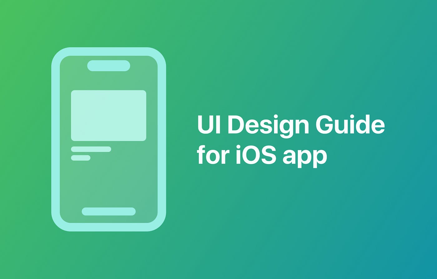 创建iOS应用程序UI设计的完整设计指南（设计规范）