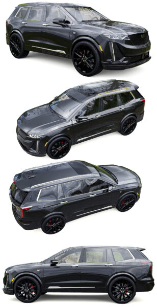 凯迪拉克Cadillac XT6大型SUV汽车3D模型（OBJ,FBX,MAX）