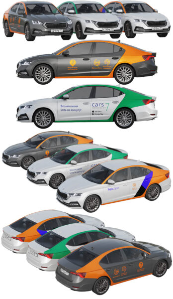 斯柯达Skoda Octavia汽车3D模型（OBJ,FBX,MAX）